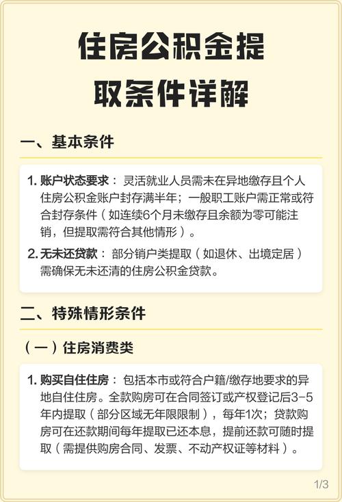 公积金提取条件